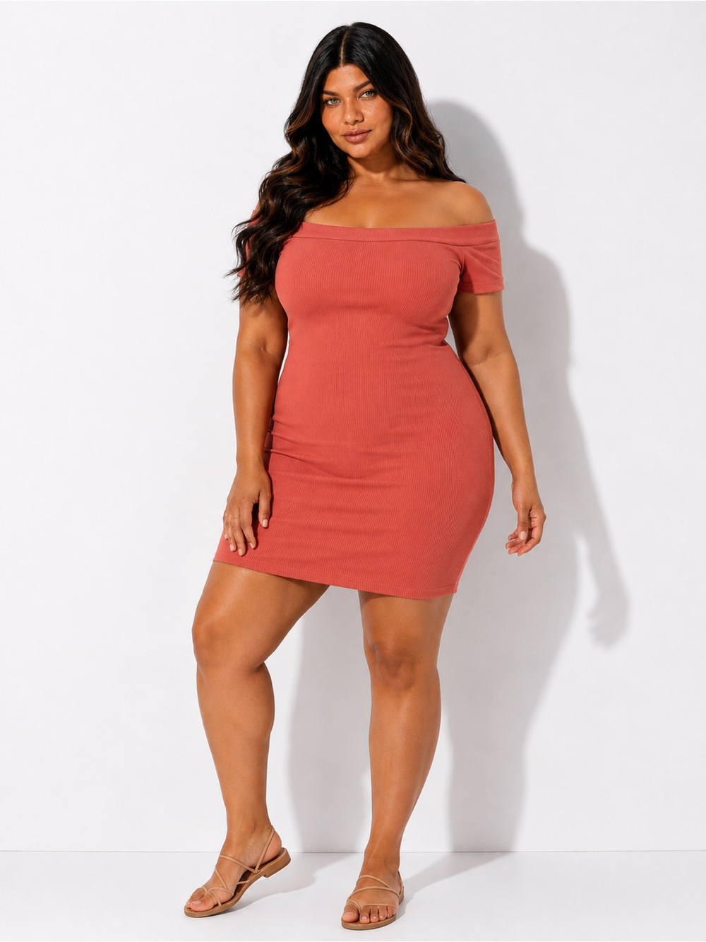 Old Navy Ribbed Off-Shoulder Mini Dress